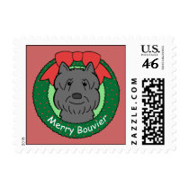 Bouvier Des Flandres Christmas Postage