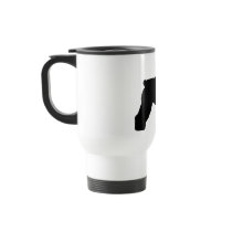 Bouvier des Flandres Dog (in black) mugs