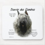 Bouvier des Flandres History Design Mouse Pad