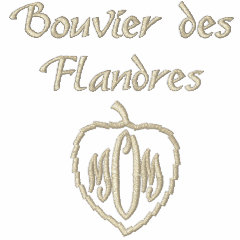Bouvier des Flandres, MOM embroidered\shirt