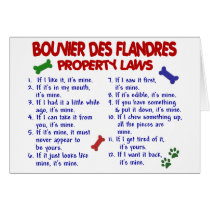 BOUVIER DES FLANDRES Property Laws 2 cards by poochloverstuff BOUVIER DES FLANDRES Property Laws 2 cards