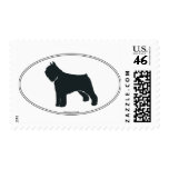 Bouvier des Flandres Silhouette postage