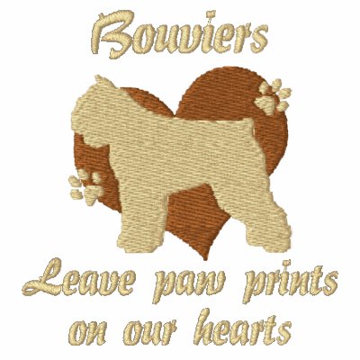 Bouviers Leave Paw Prints Hoodie Bouviers Leave Paw Prints Hoodie