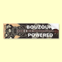 Bouzouki Powered bumper stickers