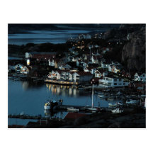 Bovallstrand, Sweden by night Post Card