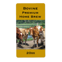 Bovine Home Brew Label