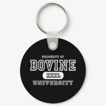 Bovine Univeristy Dark keychains by universityshirts Bovine Univeristy Dark keychains