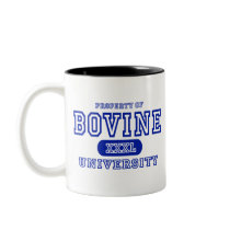 Bovine University mugs