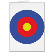 bow and arrow target - aim card