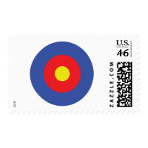 bow and arrow target - aim stamps