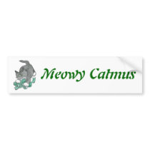 Bow Attack by Gray Kitten Bumper Sticker