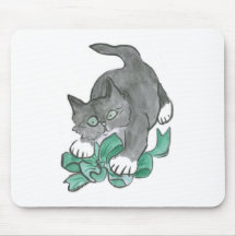 Bow Attack by Gray Kitten Mousepad