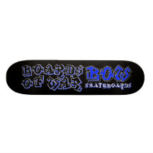 BOW Blue Graffiti Deck Skate Deck