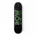BOW Boards Of War Black and Green Camo Logo Deck Skate Boards