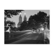 Bow Bridge at Dusk, Central Park Postcard