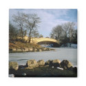 Bow Bridge Central Park Winter NYC magnets by toyhouse Bow Bridge Central Park Winter NYC magnets