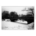 Bow Bridge Winter Central Park NYC cards by toyhouse Bow Bridge Winter Central Park NYC cards