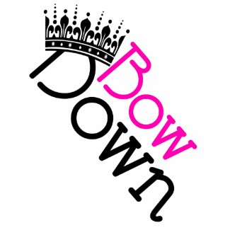 Bow Down (5 colors) Ladies Baby Doll Tee shirt