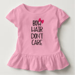 Bow Hair Don't Care - Funny Tee Pink Bow