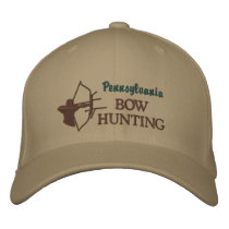 Bow Hunting, State by State embroidered hats by cowboyannie Bow Hunting, State by State embroidered hats
