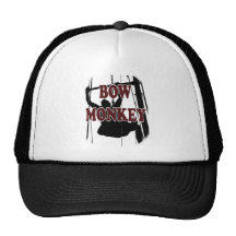 Bow Monkey Trucker Hats