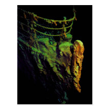 Bow of the Titanic as Seen From MIR I Submersible Post Cards