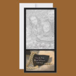 Bow Tie and Pearl Wedding Save the Date Photo Card photo cards