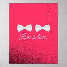 BOW TIE LOVE -.png Poster