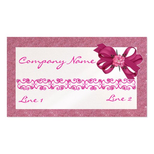 Bow-tique Business Card Template (front side)