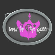 "Bow To The Queen" Punk Princess Belt Buckle belt buckles