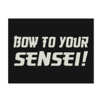 Bow to Your Sensei! postcards