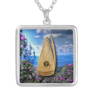 Bowed Psaltery Necklace