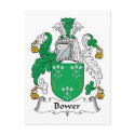 Bower Family Crest postcards