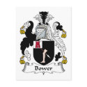 Bower Family Crest postcards by coatsofarms Bower Family Crest postcards