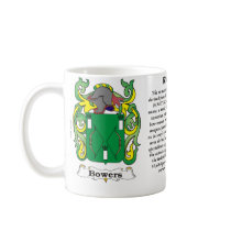 Bowers Family Coat of Arms mug