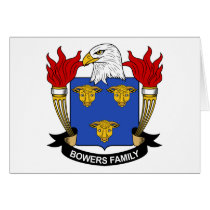 Bowers Family Crest cards