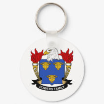 Bowers Family Crest keychains