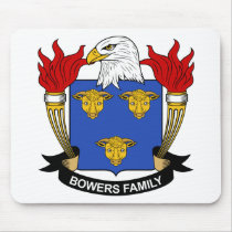 Bowers Family Crest mousepads