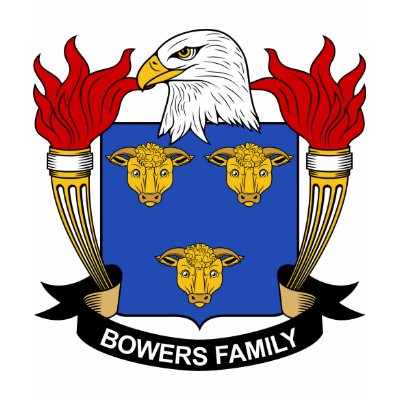 Bowers Family Crest Tshirt by coatsofarms