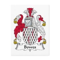 Bowes Family Crest postcards by coatsofarms Bowes Family Crest postcards