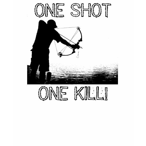 Bowfishing, One Shot One Kill! long sleeve t-shirt shirt