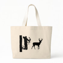 Bowhunter in Treestand Shooting Deer bags