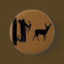 Bowhunter in Treestand Shooting Deer