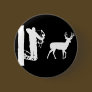 Bowhunter in Treestand Shooting Deer