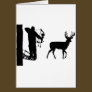 Bowhunter in Treestand Shooting Deer