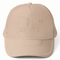 Bowhunter in Treestand Shooting Deer hats by OutDoorWorld Bowhunter in Treestand Shooting Deer hats