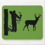 Bowhunter in Treestand Shooting Deer