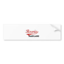 Bowie Maryland City Classic Bumper Stickers