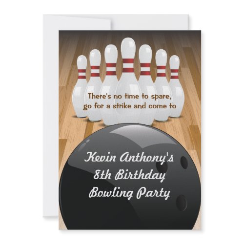 Bowl a Strike Party Invitation zazzle_invitation