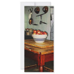Bowl of Apples on Table rack cards